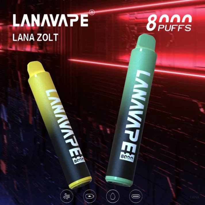 Lana拉娜電子煙Zolt 8000 Puffs一次性拋棄式【冰荔枝】:圖片 3
