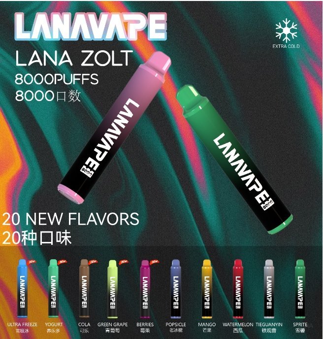 Lana拉娜電子煙Zolt 8000 Puffs一次性拋棄式【冰荔枝】:圖片 8